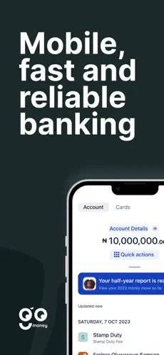 Go Money app screenshoot 1
