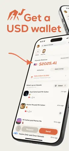 Hawala app screenshoot 1