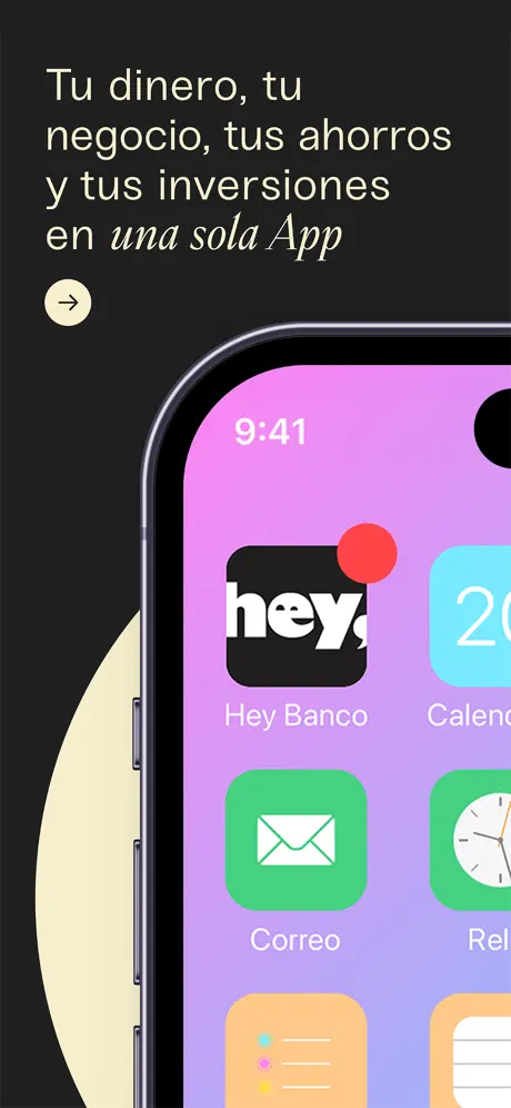 Hey Banco app screenshoot 1