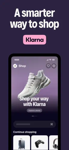 Klarna app screenshoot 1