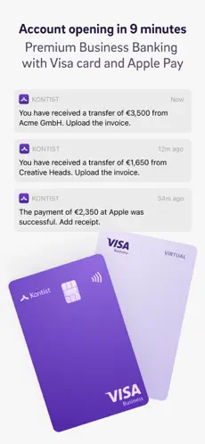 Kontist app screenshoot 2