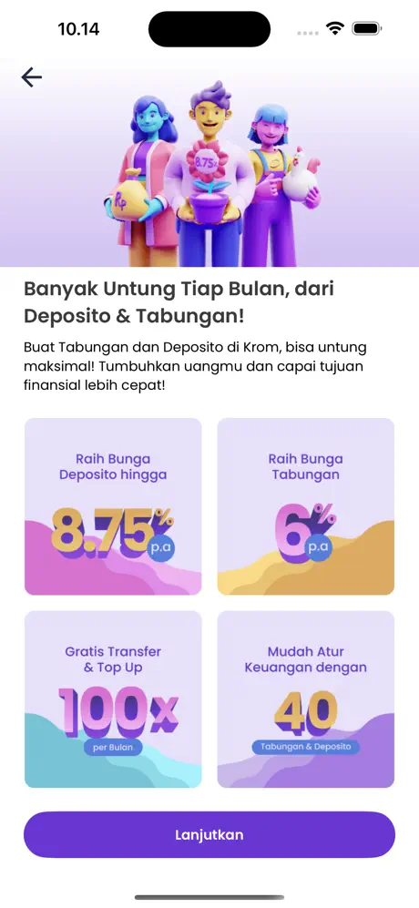 Krom Bank app screenshoot 2