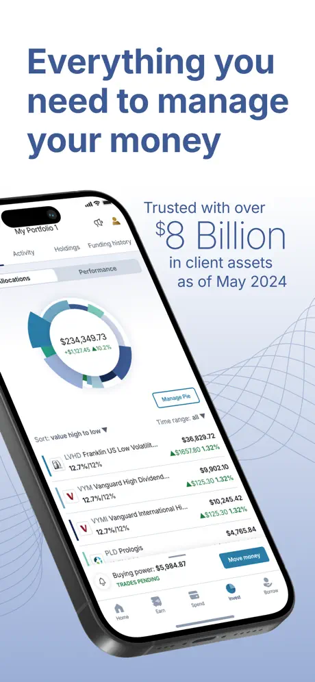 M1 Finance app screenshoot 2