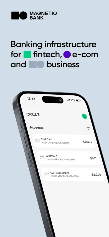 Magnetiq Bank app screenshoot 1