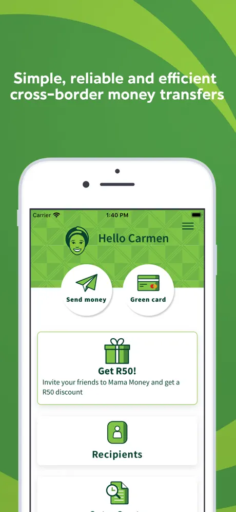 Mama Money app screenshoot 2