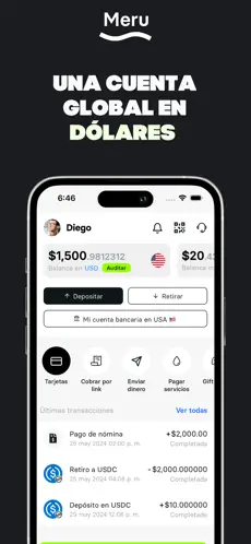 Meru app screenshoot 1