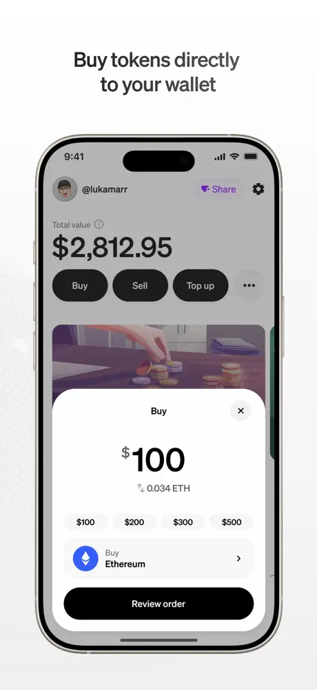 Moonpay app screenshoot 2