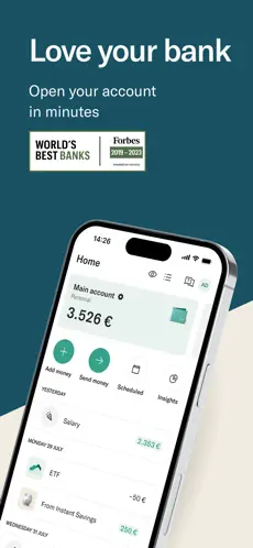 N26 app screenshoot 1