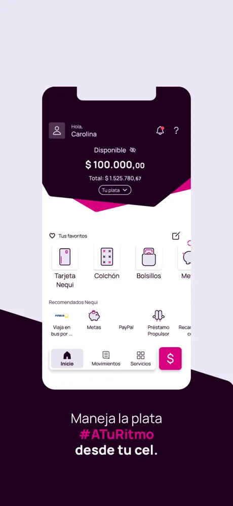 Nequi app screenshoot 1