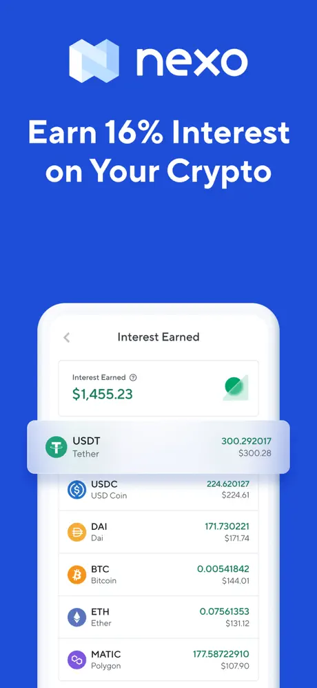 Nexo app screenshoot 1