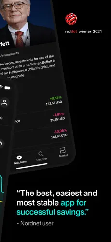 Nordnet app screenshoot 2
