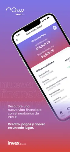 Now Bank app screenshoot 1