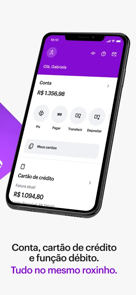Nubank app screenshoot 2