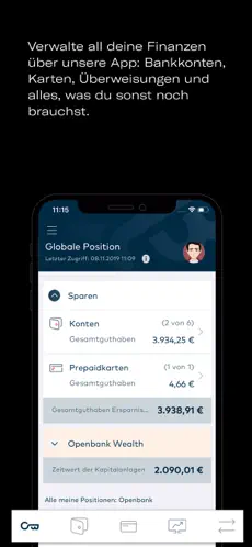 Openbank app screenshoot 2