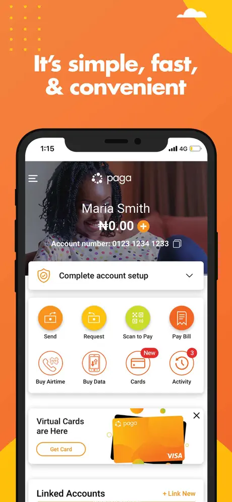 Paga app screenshoot 1