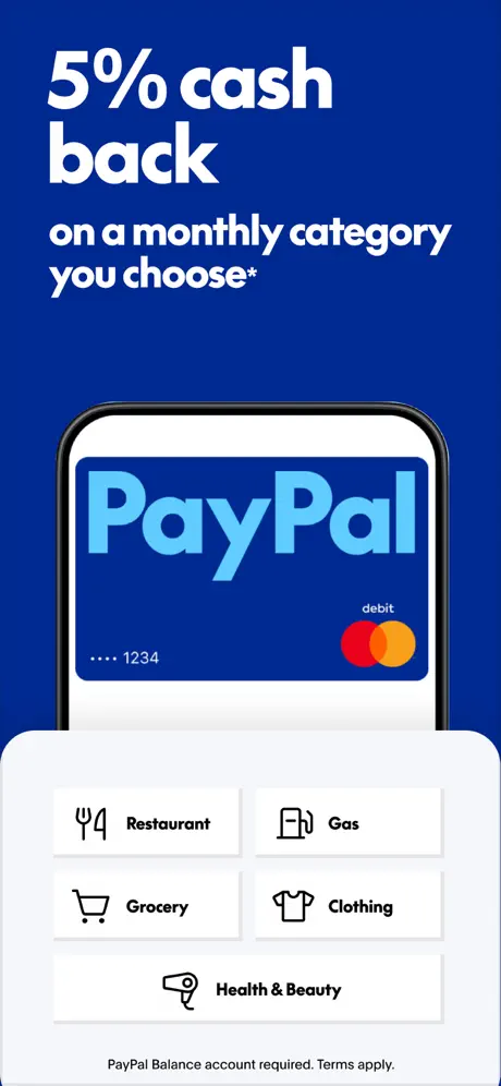 PayPal app screenshoot 1