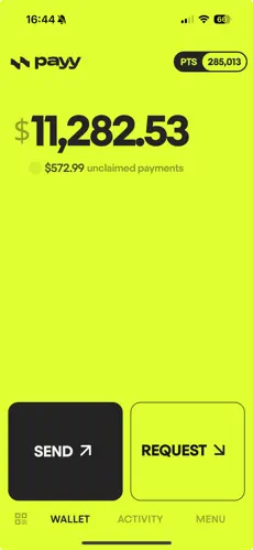 Payy app screenshoot 1