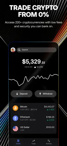 Revolut X app screenshoot 1