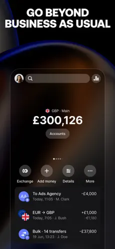 Revolut Business app screenshoot 1
