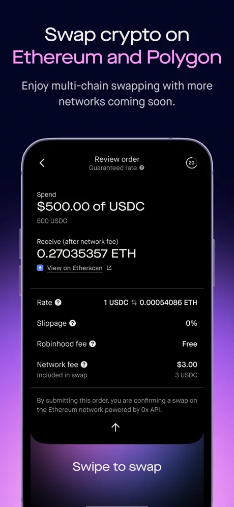 Robinhood Wallet app screenshoot 2