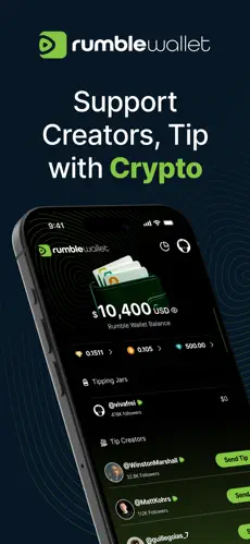 Rumble Wallet app screenshoot 1
