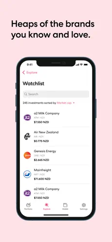 Sharesies app screenshoot 2