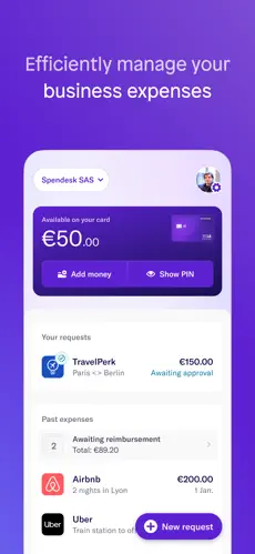 Spendesk app screenshoot 1