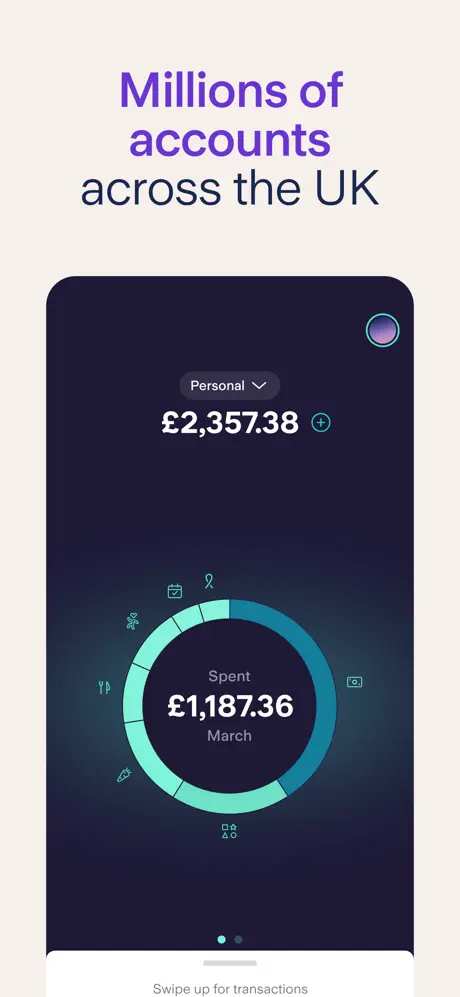 Starling Bank app screenshoot 1