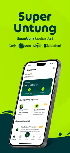 Superbank app screenshoot 1