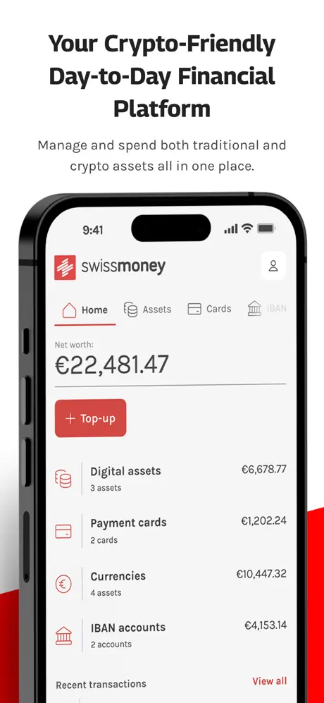 Swiss Money app screenshoot 1