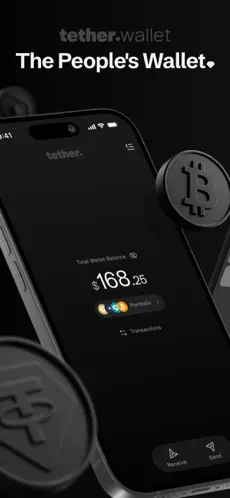 tether.wallet app screenshoot 1