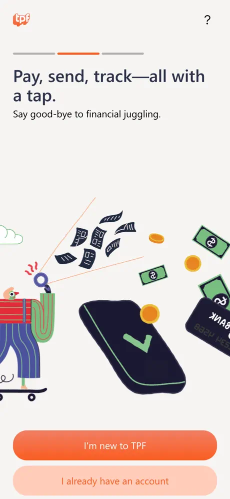 TPF Bank app screenshoot 2