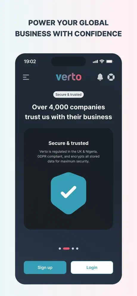 Verto app screenshoot 2