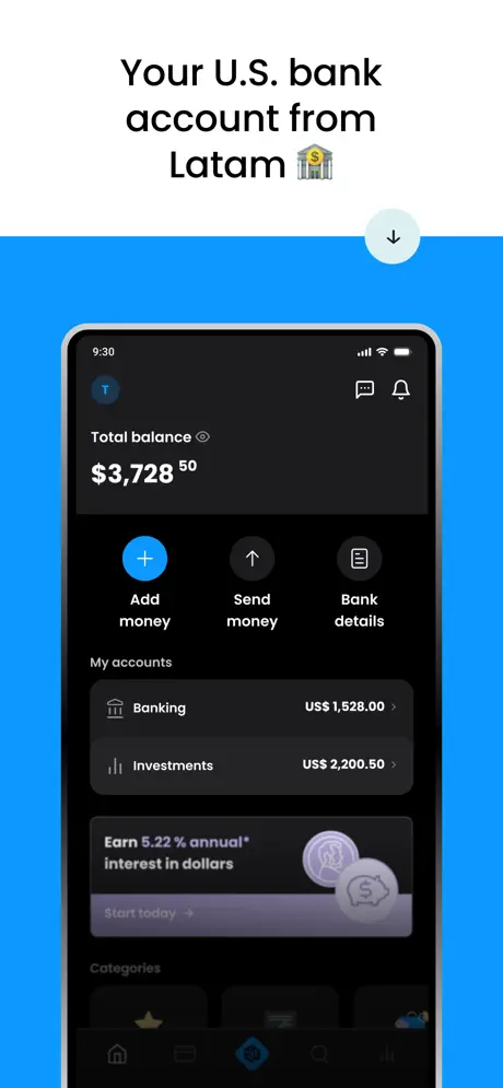 Wallbit app screenshoot 1