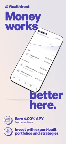 Wealthfront app screenshoot 1