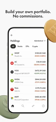 Wealthsimple app screenshoot 2