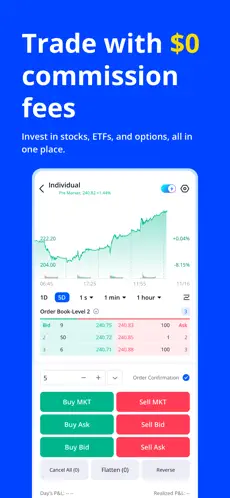 Webull app screenshoot 2