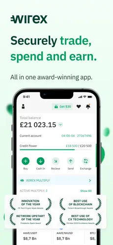 Wirex app screenshoot 1