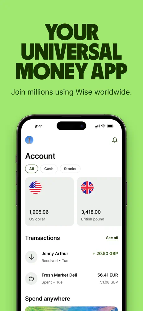 Wise app screenshoot 1