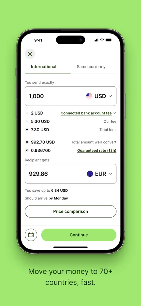 Wise app screenshoot 2