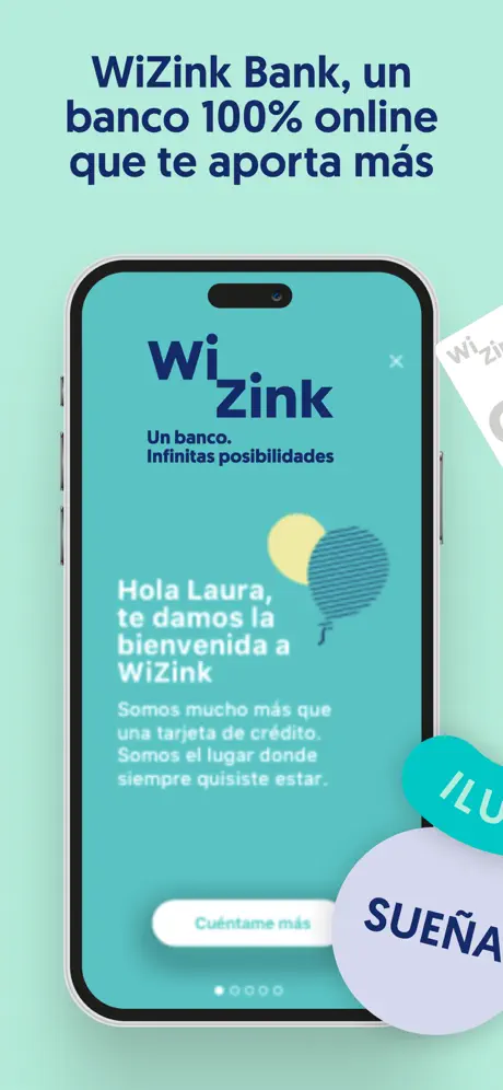 WiZink Bank app screenshoot 1
