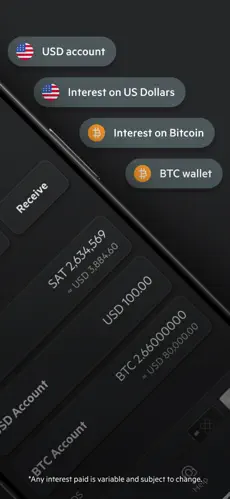 Xapo Bank app screenshoot 2
