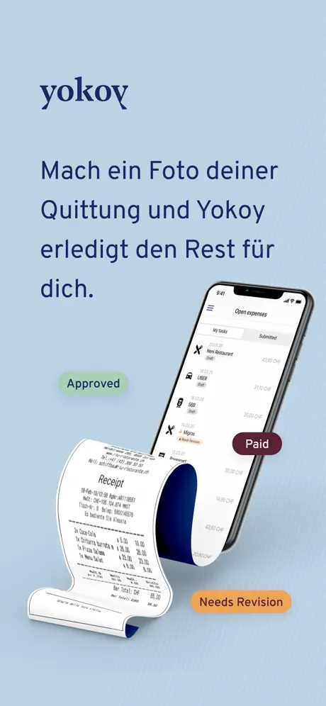 Yokoy app screenshoot 1