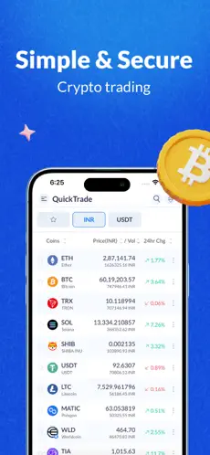 Zebpay app screenshoot 2