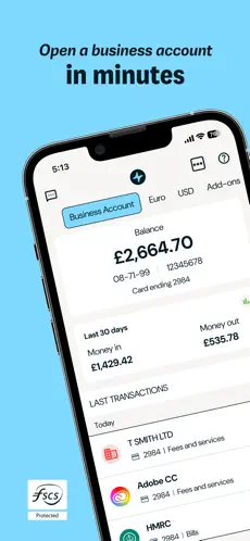 Zempler Bank app screenshoot 1