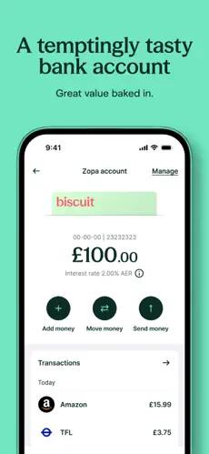 Zopa Bank app screenshoot 2