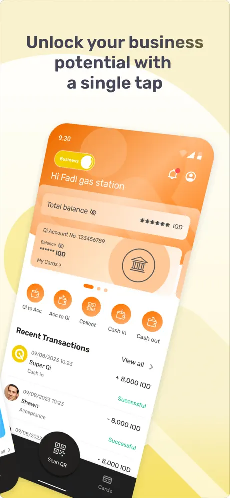 SuperQI app screenshoot 2