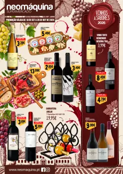 Especial Vinhos e sabores 2026 até 29 Out!
