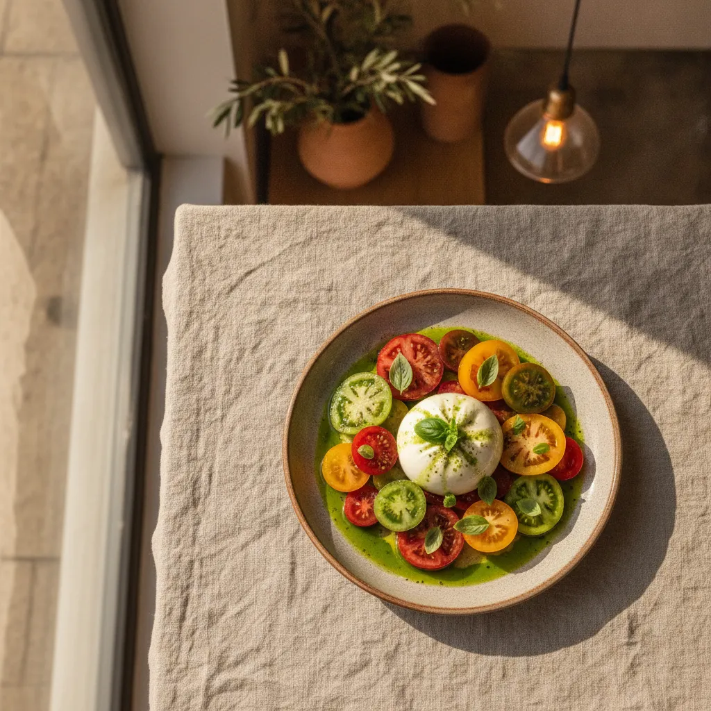 Burrata & Heirloom Tomatoes