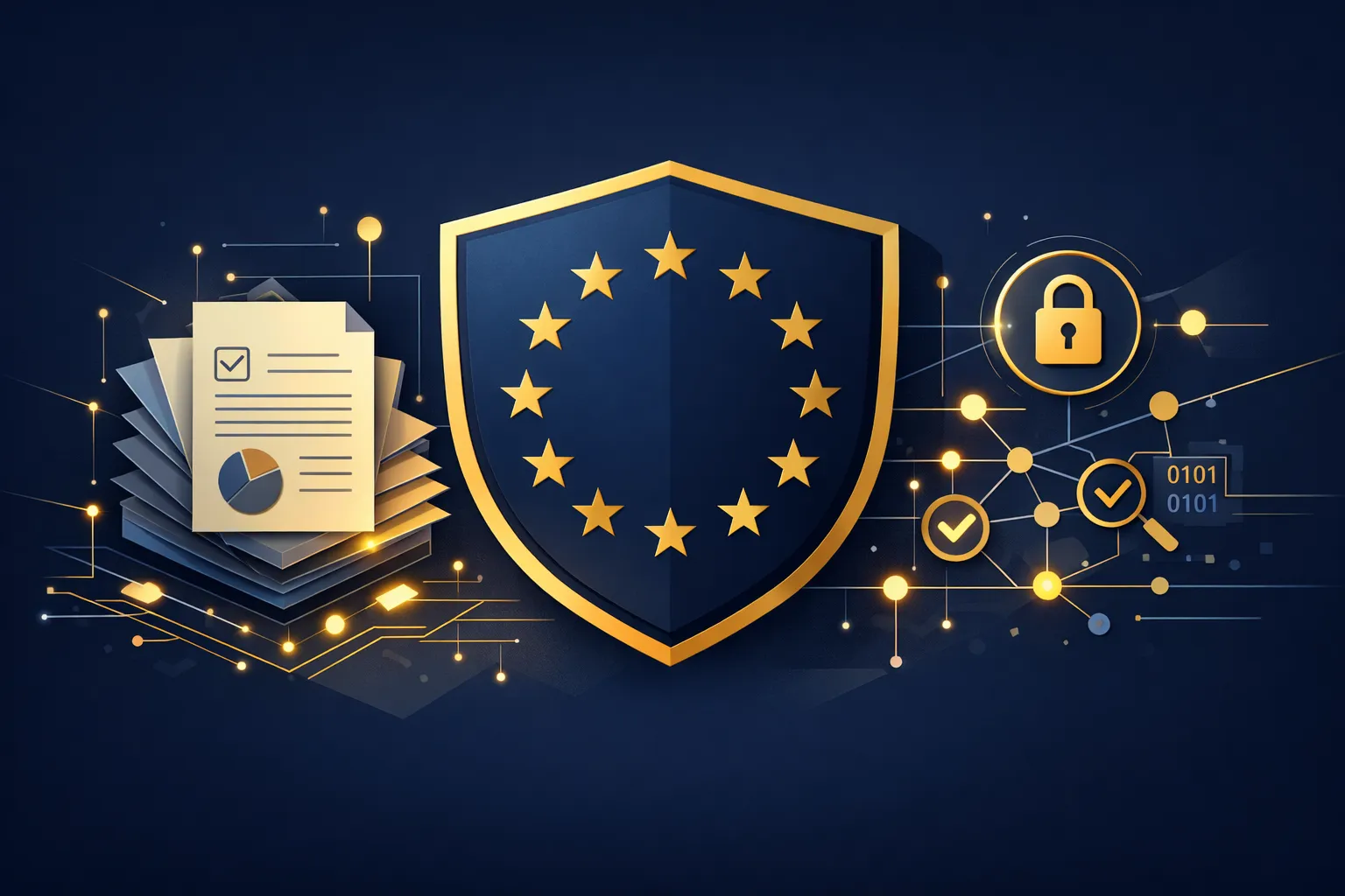 Enterprise AI governance framework compliance document on office desk